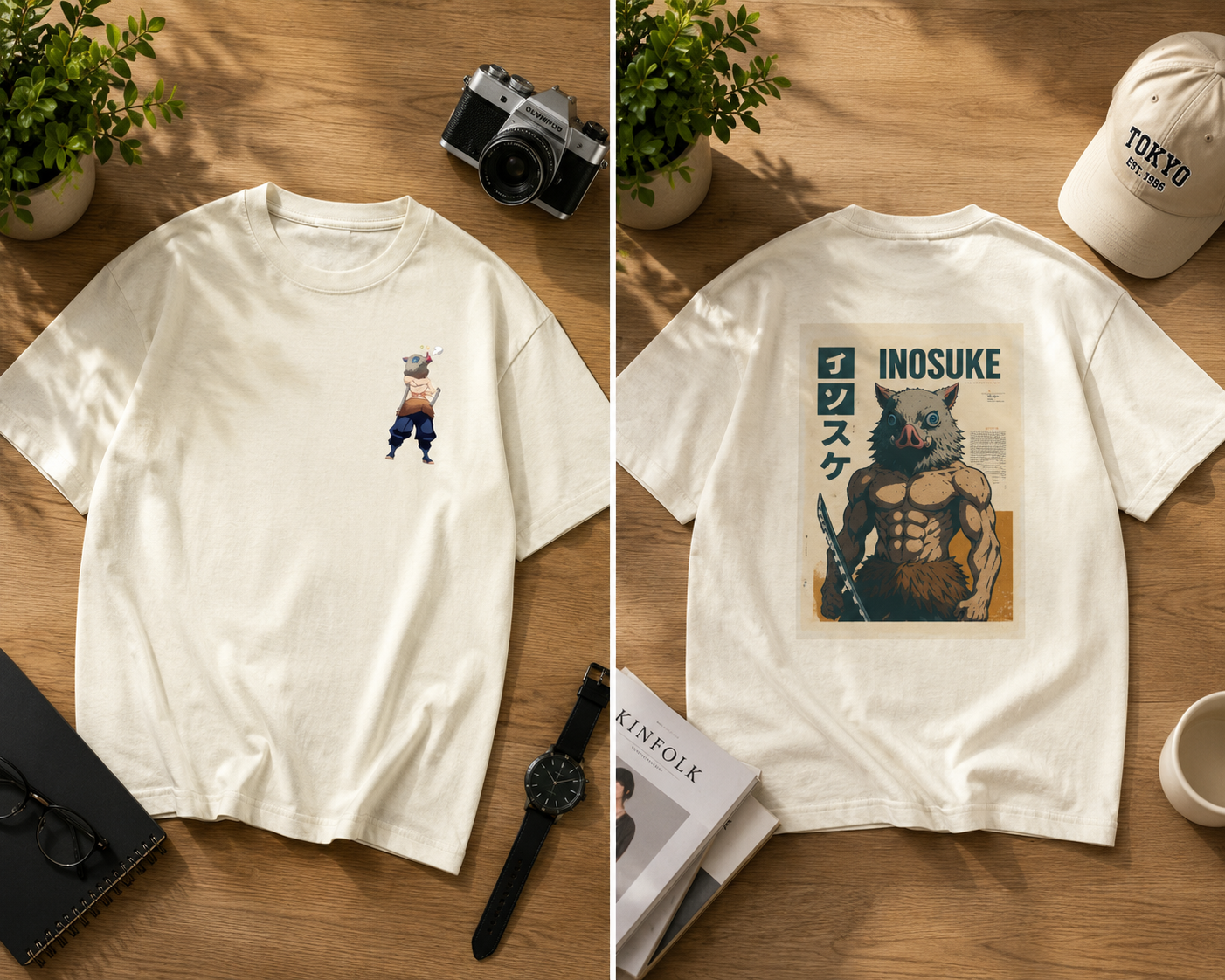 INOSUKE Unisex Oversized T-Shirt
